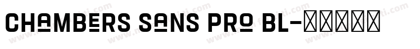 Chambers Sans Pro Bl字体转换